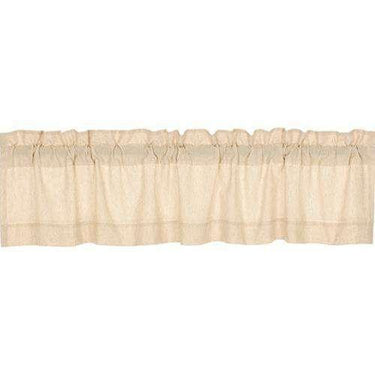 Simple Life Flax Natural Valance, 16x72 - The Fox Decor